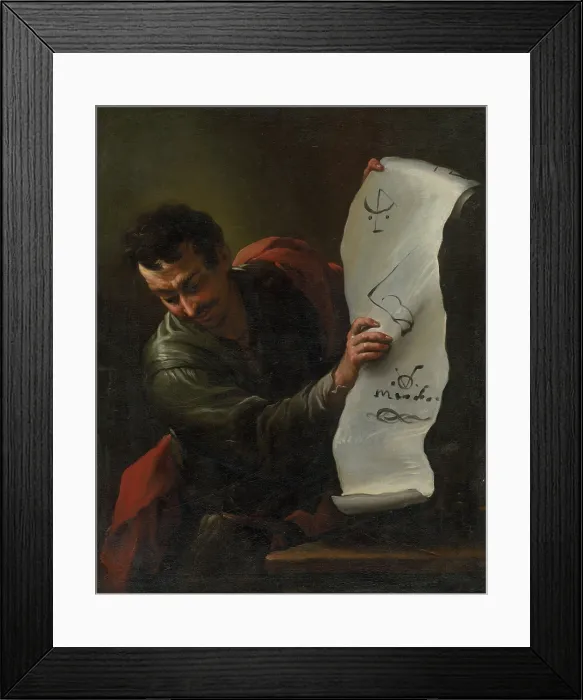 Framed Print : The Philosopher, 1680. Creator: Antonio Zanchi Framed Print : The Philosopher, 1680. Creator: Antonio Zanchi
