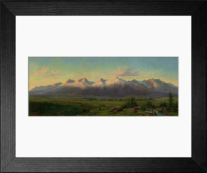Framed Print : High Tatras, 1887. Creator: Frantisek Klimkovic Framed Print : High Tatras, 1887. Creator: Frantisek Klimkovic