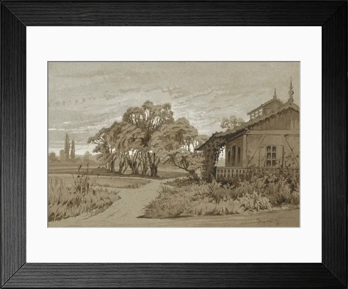 Framed Print : Greb - park in Poprad, 1875-1880. Creator: Eugen Wallachy Framed Print : Greb - park in Poprad, 1875-1880. Creator: Eugen Wallachy