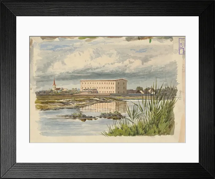 Framed Print : Countryside, 1875-1880. Creator: Eugen Wallachy Framed Print : Countryside, 1875-1880. Creator: Eugen Wallachy