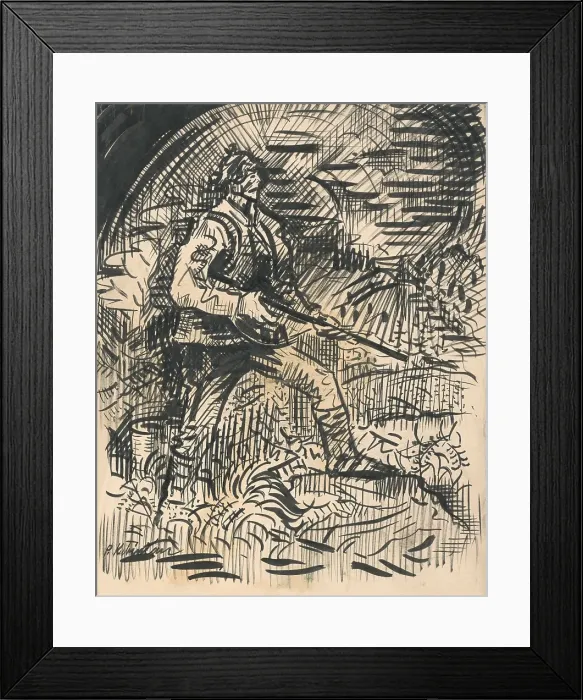 Framed Print : Hunter, 1940-1943. Creator: Arnold Peter Weisz-Kubincan Framed Print : Hunter, 1940-1943. Creator: Arnold Peter Weisz-Kubincan