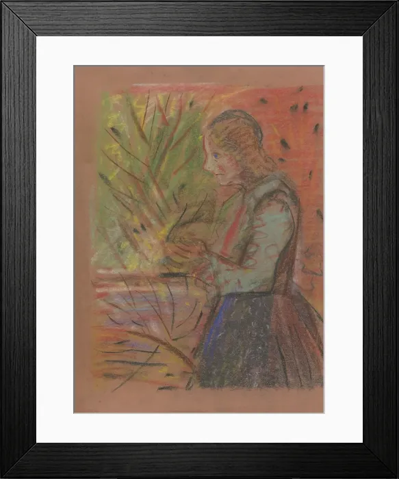Framed Print : Old woman, 1935-1944. Creator: Arnold Peter Weisz-Kubincan Framed Print : Old woman, 1935-1944. Creator: Arnold Peter Weisz-Kubincan