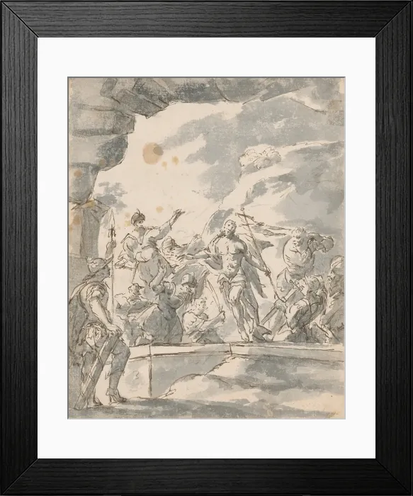 Framed Print : Resurrection of Christ, 2nd half 17th century. Creator: Unknown Framed Print : Resurrection of Christ, 2nd half 17th century. Creator: Unknown