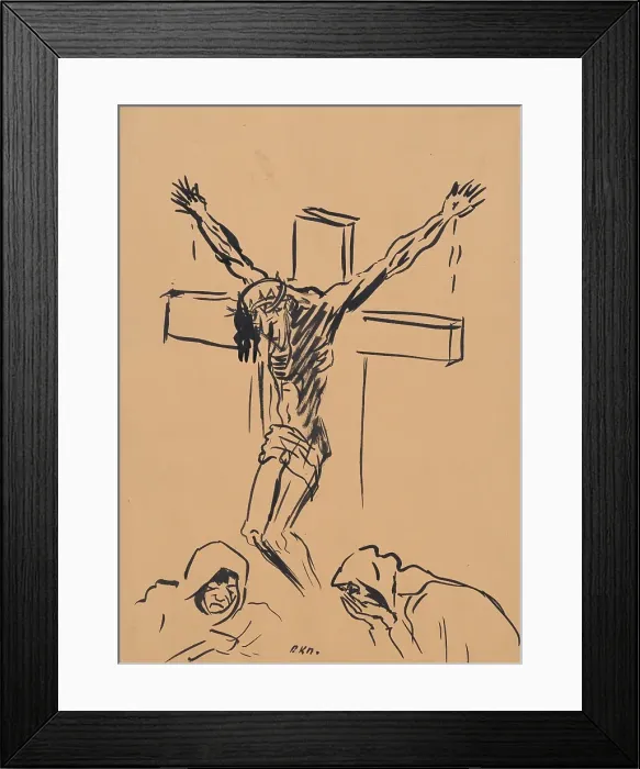 Framed Print : Crucifixion, 1940-1943. Creator: Arnold Peter Weisz-Kubincan Framed Print : Crucifixion, 1940-1943. Creator: Arnold Peter Weisz-Kubincan