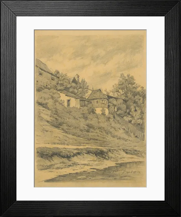 Framed Print : Stara Spisska Sobota, 1928. Creator: Eugen Wallachy Framed Print : Stara Spisska Sobota, 1928. Creator: Eugen Wallachy
