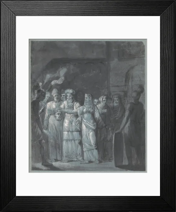 Framed Print : Figural scene, 1601 / 1700. Creator: Unknown Framed Print : Figural scene, 1601 / 1700. Creator: Unknown