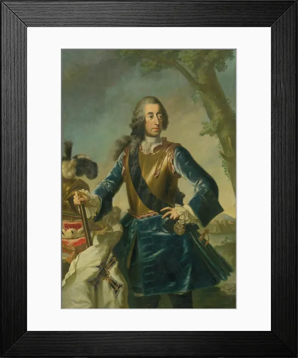 Framed Print : Portrait of Prince-Elector Klement August of Cologne, (Portrait of a Prince), c1750. Creator: Georg Desmarees Framed Print : Portrait of Prince-Elector Klement August of Cologne, (Portrait of a Prince), c1750. Creator: Georg Desmarees