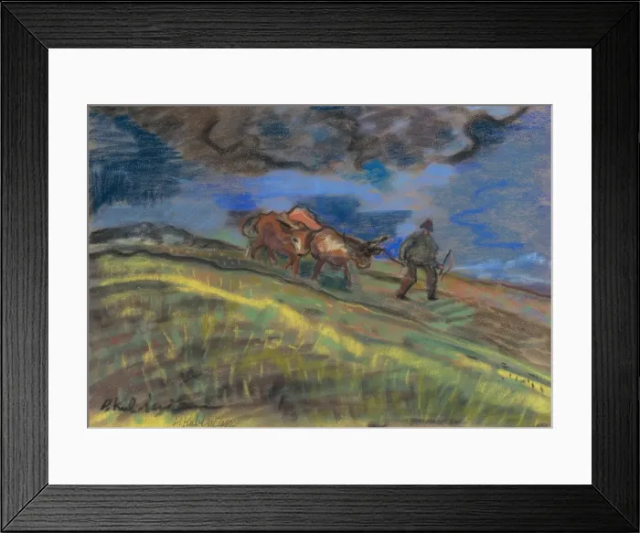 Framed Print : Ploughman, 1930-1935. Creator: Arnold Peter Weisz-Kubincan Framed Print : Ploughman, 1930-1935. Creator: Arnold Peter Weisz-Kubincan