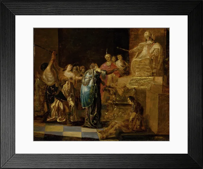 Framed Print : Solomon's Judgement, 1651. Creator: Gijsbert Jansz Sibilla. Solomon's Judgement, 1651. Creator: Gijsbert Jansz Sibilla Framed Print : Solomon's Judgement, 1651. Creator: Gijsbert Jansz Sibilla. Solomon's Judgement, 1651. Creator: Gijsbert Jansz Sibilla