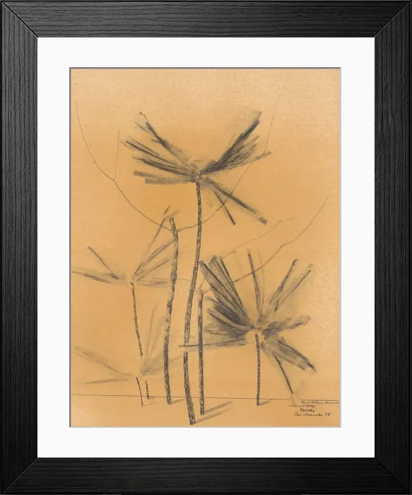 Framed Print : Palm trees, 1938. Creator: Jindrich Styrsky Framed Print : Palm trees, 1938. Creator: Jindrich Styrsky