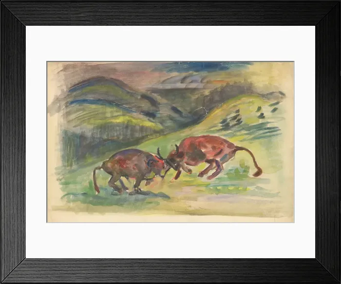 Framed Print : Bullfight, 1935-1944. Creator: Arnold Peter Weisz-Kubincan