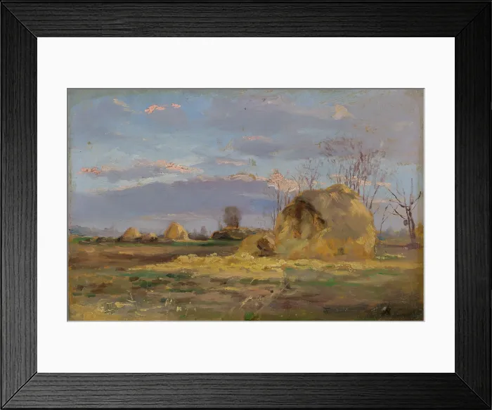 Framed Print : Autumn landscape with trees, 1902. Creator: Ferdinand Katona Framed Print : Autumn landscape with trees, 1902. Creator: Ferdinand Katona