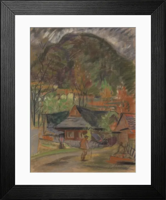 Framed Print : In the village, around 1933. Creator: Arnold Peter Weisz-Kubincan Framed Print : In the village, around 1933. Creator: Arnold Peter Weisz-Kubincan