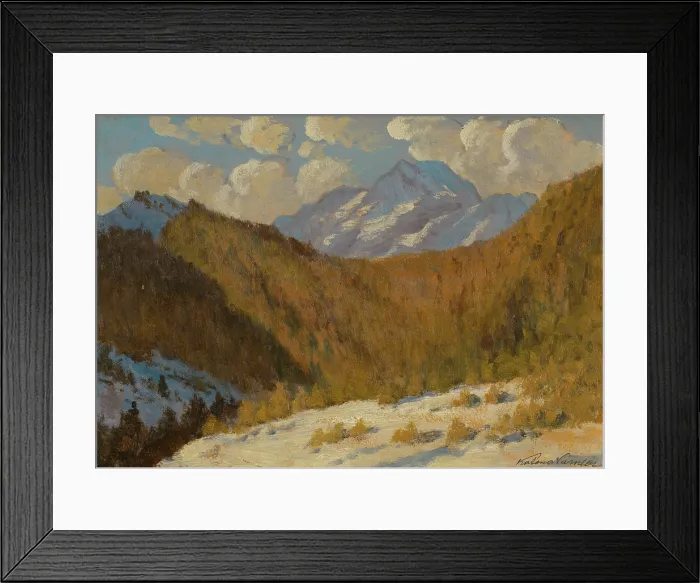 Framed Print : Early Spring in the Tatras, 1911. Creator: Ferdinand Katona Framed Print : Early Spring in the Tatras, 1911. Creator: Ferdinand Katona