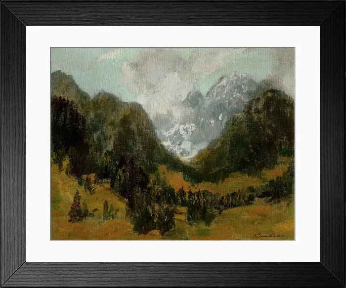 Framed Print : Landscape in the Tatras, before 1911. Creator: Ferdinand Katona Framed Print : Landscape in the Tatras, before 1911. Creator: Ferdinand Katona