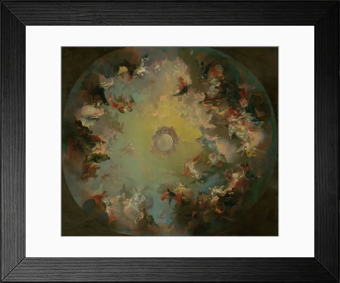 Framed Print : The Assumption of the Virgin Mary. Sketch for the Dome Fresco in the Cathedral in Vac, 1770-1780. Creator: Circle of Franz Anton Maulbertsch Framed Print : The Assumption of the Virgin Mary. Sketch for the Dome Fresco in the Cathedral in Vac, 1770-1780. Creator: Circle of Franz Anton Maulbertsch