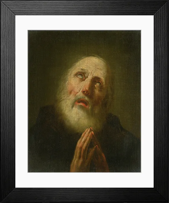 Framed Print : Saint Francis of Paula, 1700-1750. Creator: Giovanni Battista Piazzetta Framed Print : Saint Francis of Paula, 1700-1750. Creator: Giovanni Battista Piazzetta