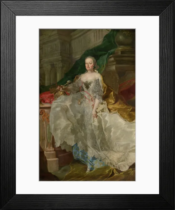 Framed Print : Portrait of Empress Maria Theresa, 1765-1766. Creator: Franz Anton Palko Framed Print : Portrait of Empress Maria Theresa, 1765-1766. Creator: Franz Anton Palko