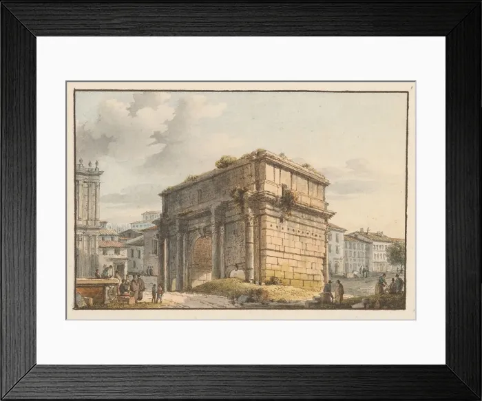Framed Print : Triumphal arch in Rome, 1701 / 1800. Creator: Unknown Framed Print : Triumphal arch in Rome, 1701 / 1800. Creator: Unknown