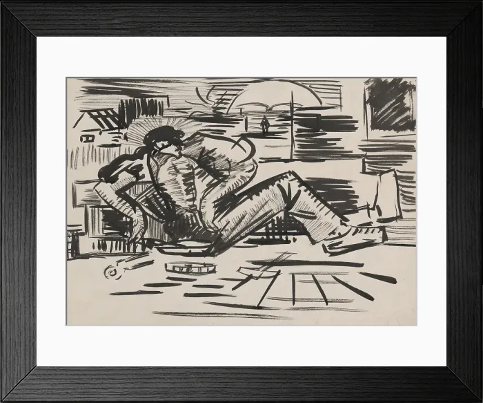 Framed Print : Begging musician, around 1940. Creator: Arnold Peter Weisz-Kubincan Framed Print : Begging musician, around 1940. Creator: Arnold Peter Weisz-Kubincan