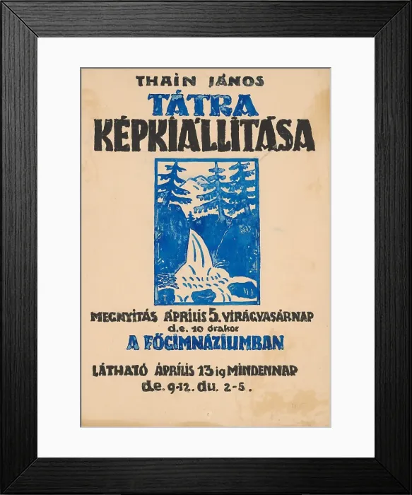 Framed Print : Poster for the exhibition of Tatra motifs, 1925. Creator: Jan Thain Framed Print : Poster for the exhibition of Tatra motifs, 1925. Creator: Jan Thain