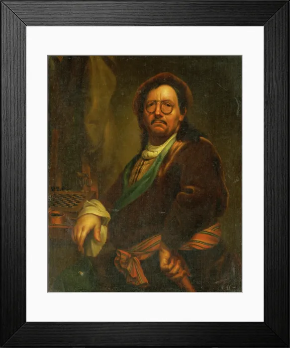 Framed Print : Self-Portrait (Copy by J. Kupecky), 1800-1900. Creators: Unknown, Jan Kupecky