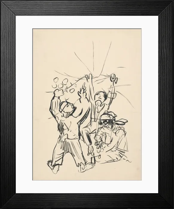 Framed Print : Boys playing, 1940-1944. Creator: Arnold Peter Weisz-Kubincan Framed Print : Boys playing, 1940-1944. Creator: Arnold Peter Weisz-Kubincan