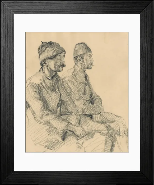 Framed Print : Study of Balkan types, 1890-1900. Creator: Jaroslav Vesin Framed Print : Study of Balkan types, 1890-1900. Creator: Jaroslav Vesin