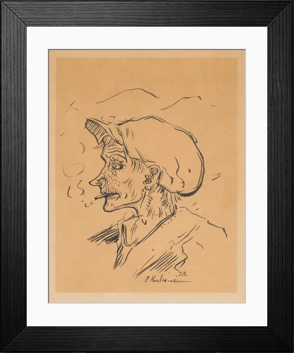 Framed Print : Study of a Head for At the Table, c1940. Creator: Arnold Peter Weisz-Kubincan Framed Print : Study of a Head for At the Table, c1940. Creator: Arnold Peter Weisz-Kubincan