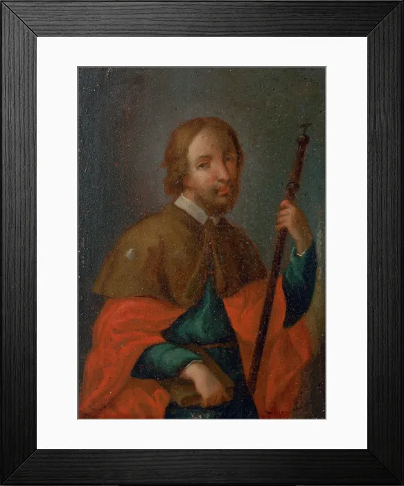 Framed Print : Apostle Thomas?, 1750-1760. Creator: Unknown Framed Print : Apostle Thomas?, 1750-1760. Creator: Unknown