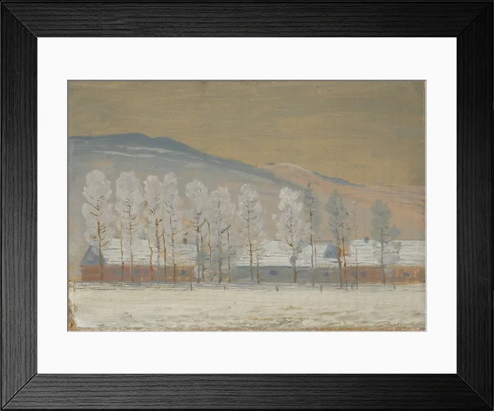 Framed Print : Winter landscape near Zdiar, 1900-1910. Creator: Ferdinand Katona Framed Print : Winter landscape near Zdiar, 1900-1910. Creator: Ferdinand Katona