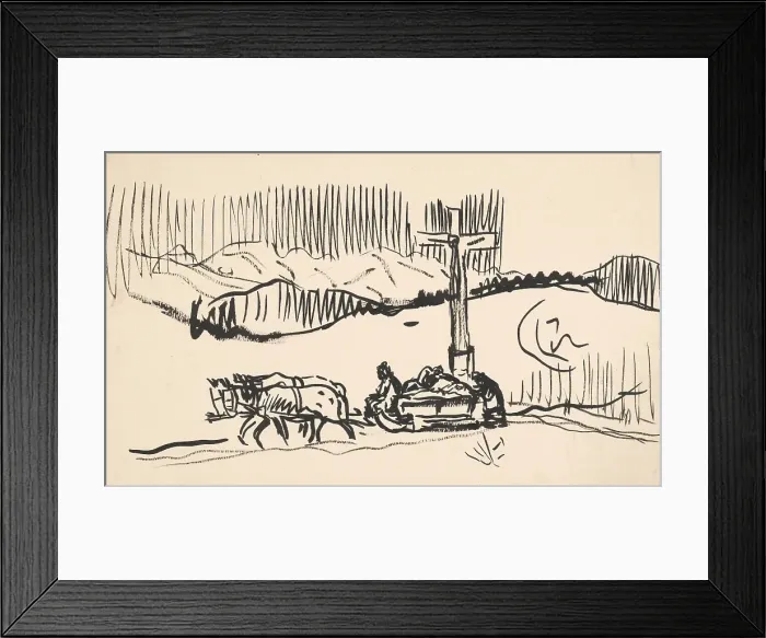 Framed Print : On the sledge, 1925-1935. Creator: Arnold Peter Weisz-Kubincan Framed Print : On the sledge, 1925-1935. Creator: Arnold Peter Weisz-Kubincan