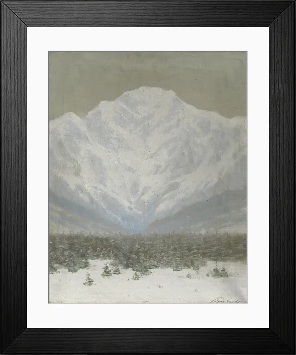 Framed Print : The High Tatras in Winter, 1900-1910. Creator: Ferdinand Katona