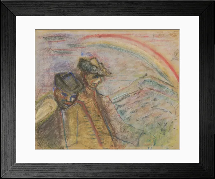 Framed Print : Two men in the countryside, 1935-1944. Creator: Arnold Peter Weisz-Kubincan Framed Print : Two men in the countryside, 1935-1944. Creator: Arnold Peter Weisz-Kubincan