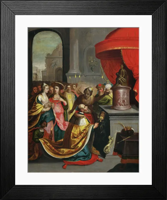 Framed Print : Solomon's Idolatry, 1630-1640. Creator: Workshop of Frans Francken the Younger. Solomon's Idolatry, 1630-1640. Creator: Workshop of Frans Francken the Younger Framed Print : Solomon's Idolatry, 1630-1640. Creator: Workshop of Frans Francken the Younger. Solomon's Idolatry, 1630-1640. Creator: Workshop of Frans Francken the Younger