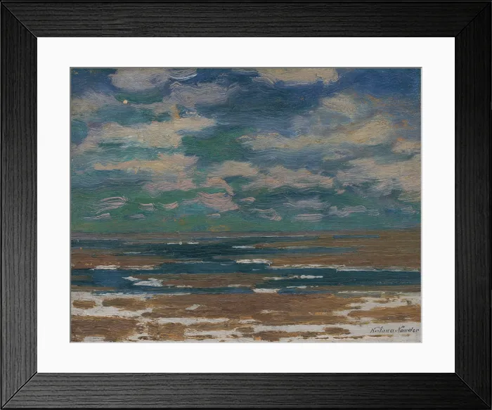 Framed Print : Landscape with Spring clouds, 1910-1930. Creator: Ferdinand Katona Framed Print : Landscape with Spring clouds, 1910-1930. Creator: Ferdinand Katona