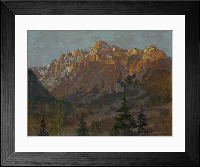 Framed Print : Tatras landscape, after 1900. Creator: Ferdinand Katona Framed Print : Tatras landscape, after 1900. Creator: Ferdinand Katona