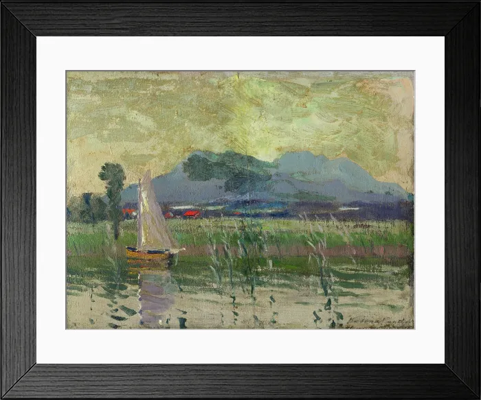 Framed Print : View at Chiemsee, 1912. Creator: Ferdinand Katona Framed Print : View at Chiemsee, 1912. Creator: Ferdinand Katona