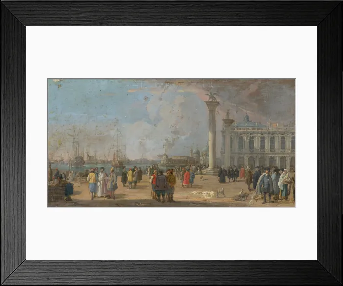Framed Print : St Mark's Square in Venice, 1780-1800. Creator: Francesco Fidanza. St Mark's Square in Venice, 1780-1800. Creator: Francesco Fidanza Framed Print : St Mark's Square in Venice, 1780-1800. Creator: Francesco Fidanza. St Mark's Square in Venice, 1780-1800. Creator: Francesco Fidanza