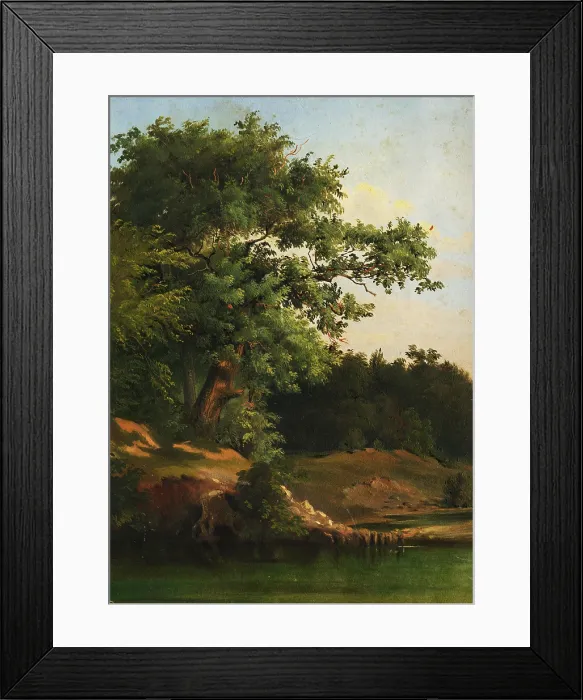 Framed Print : In the Forest, 1860-1890. Creator: Friedrich Carl von Scheidlin Framed Print : In the Forest, 1860-1890. Creator: Friedrich Carl von Scheidlin