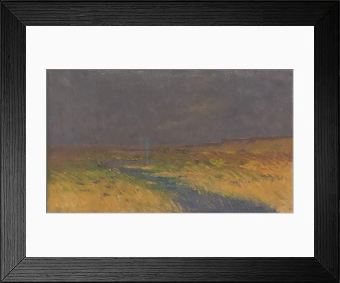 Framed Print : Landscape towards evening, 1910-1930. Creator: Ferdinand Katona Framed Print : Landscape towards evening, 1910-1930. Creator: Ferdinand Katona