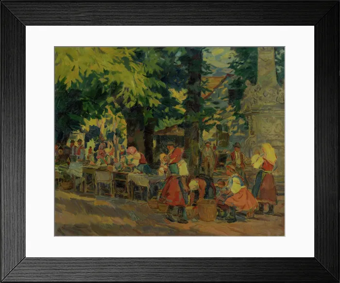 Framed Print : Fair in Marianka, around 1943. Creator: Gustav Mally Framed Print : Fair in Marianka, around 1943. Creator: Gustav Mally