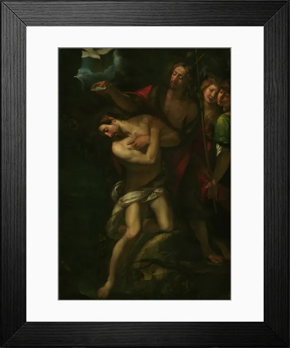 Framed Print : The Baptism of Christ, 1615-1618. Creator: Giulio Cesare Procaccini Framed Print : The Baptism of Christ, 1615-1618. Creator: Giulio Cesare Procaccini