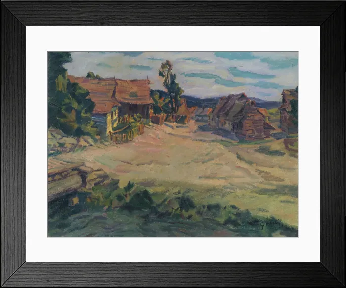 Framed Print : Mengusovce Landscape, around 1935. Creator: Gustav Mally Framed Print : Mengusovce Landscape, around 1935. Creator: Gustav Mally