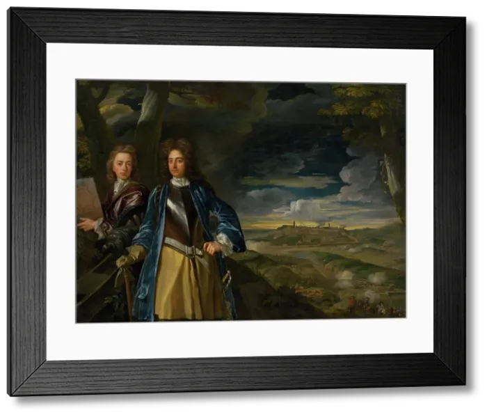 Framed Print : Generals Michael and John Richards, Battle of Belgrade, 1688, (1675-1723). Creator: Sir Godfrey Kneller Framed Print : Generals Michael and John Richards, Battle of Belgrade, 1688, (1675-1723). Creator: Sir Godfrey Kneller