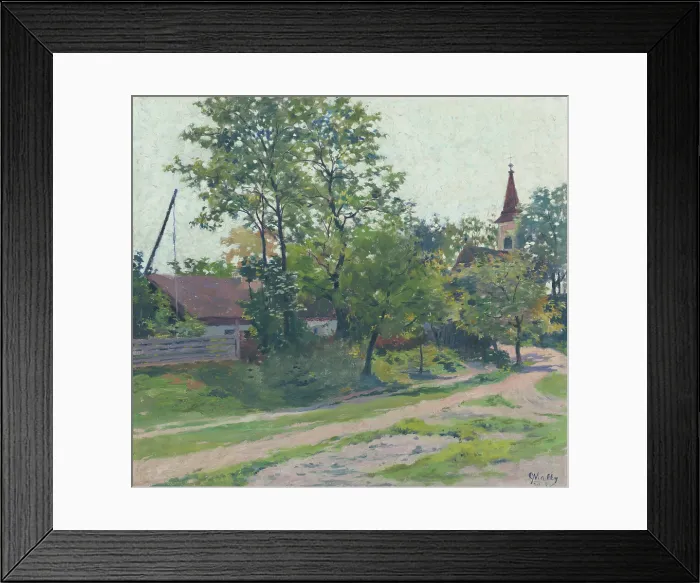 Framed Print : Landscape from Petrzalka, around 1911. Creator: Gustav Mally Framed Print : Landscape from Petrzalka, around 1911. Creator: Gustav Mally