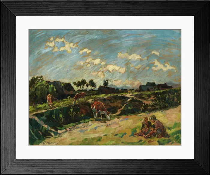 Framed Print : Motif from Vazec, around 1924. Creator: Gustav Mally Framed Print : Motif from Vazec, around 1924. Creator: Gustav Mally