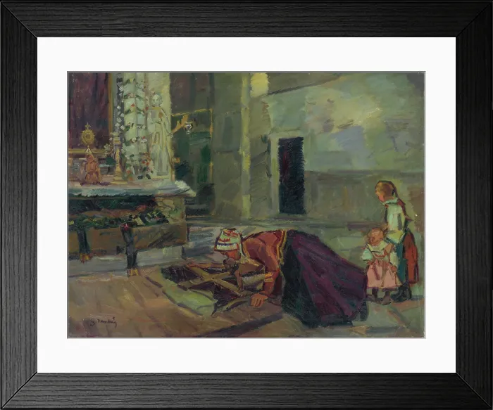 Framed Print : On Good Friday, 1937. Creator: Gustav Mally Framed Print : On Good Friday, 1937. Creator: Gustav Mally