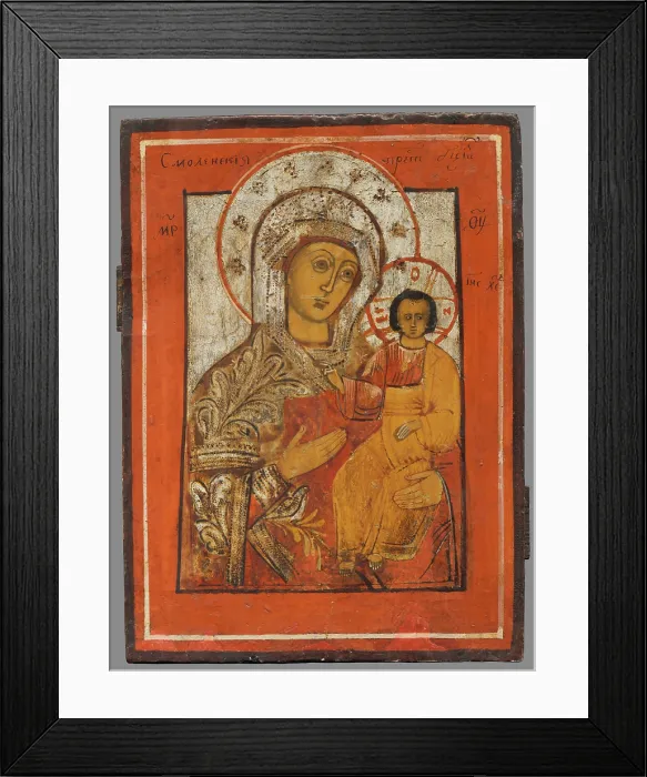 Framed Print : Bohorodicka Smolenska, (Madonna of Smolensk), 1801-1850. Creator: Unknown
