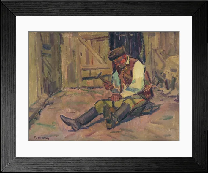 Framed Print : Study for the Painting Farrier, around 1935. Creator: Gustav Mally Framed Print : Study for the Painting Farrier, around 1935. Creator: Gustav Mally